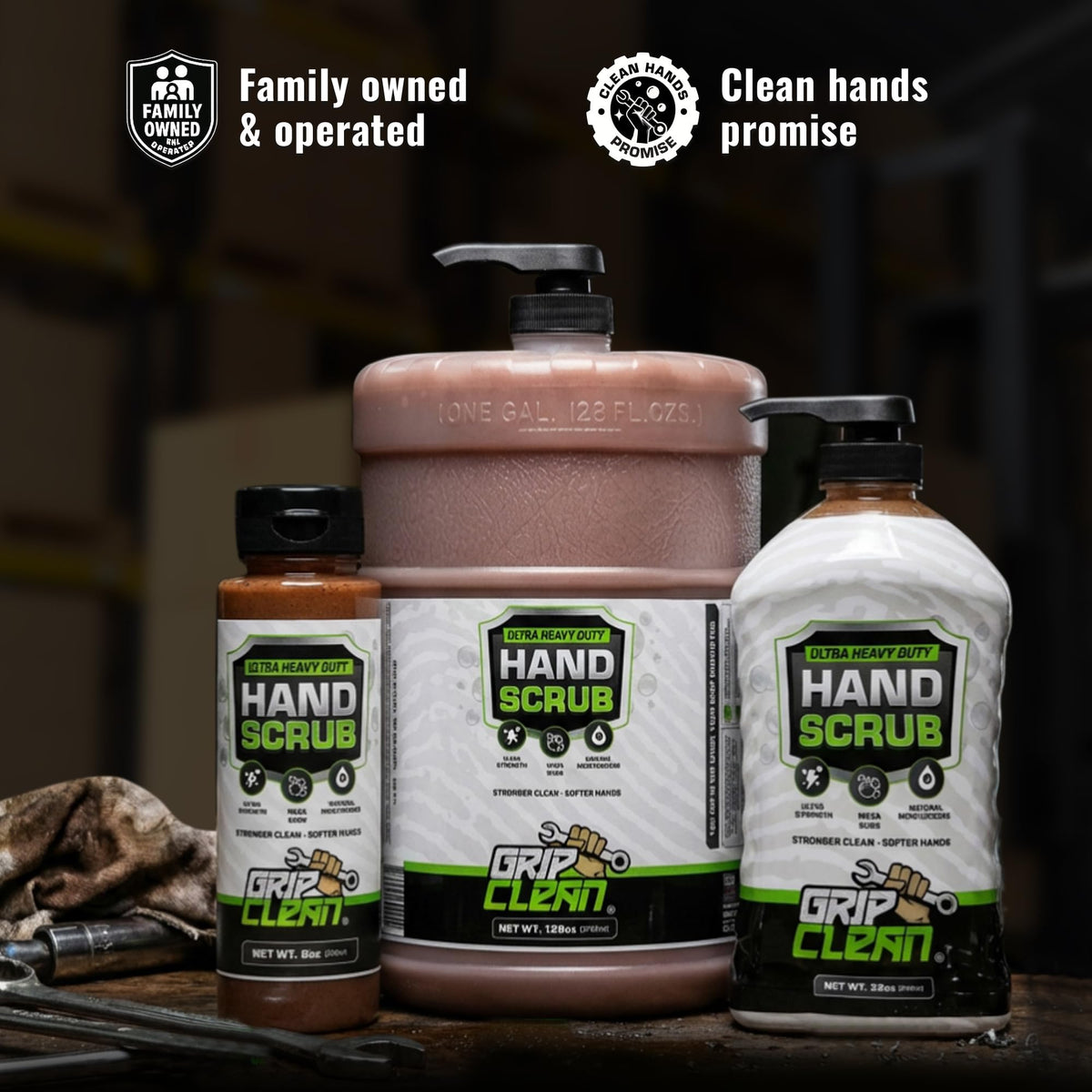 Grip Clean mounted by sink in lifestyle setting for quick access and drying
