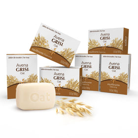 Grisi front packaging showing six oatmeal bars and value