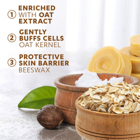 Grisi soap held in hand showing size and travel-friendly benefit
