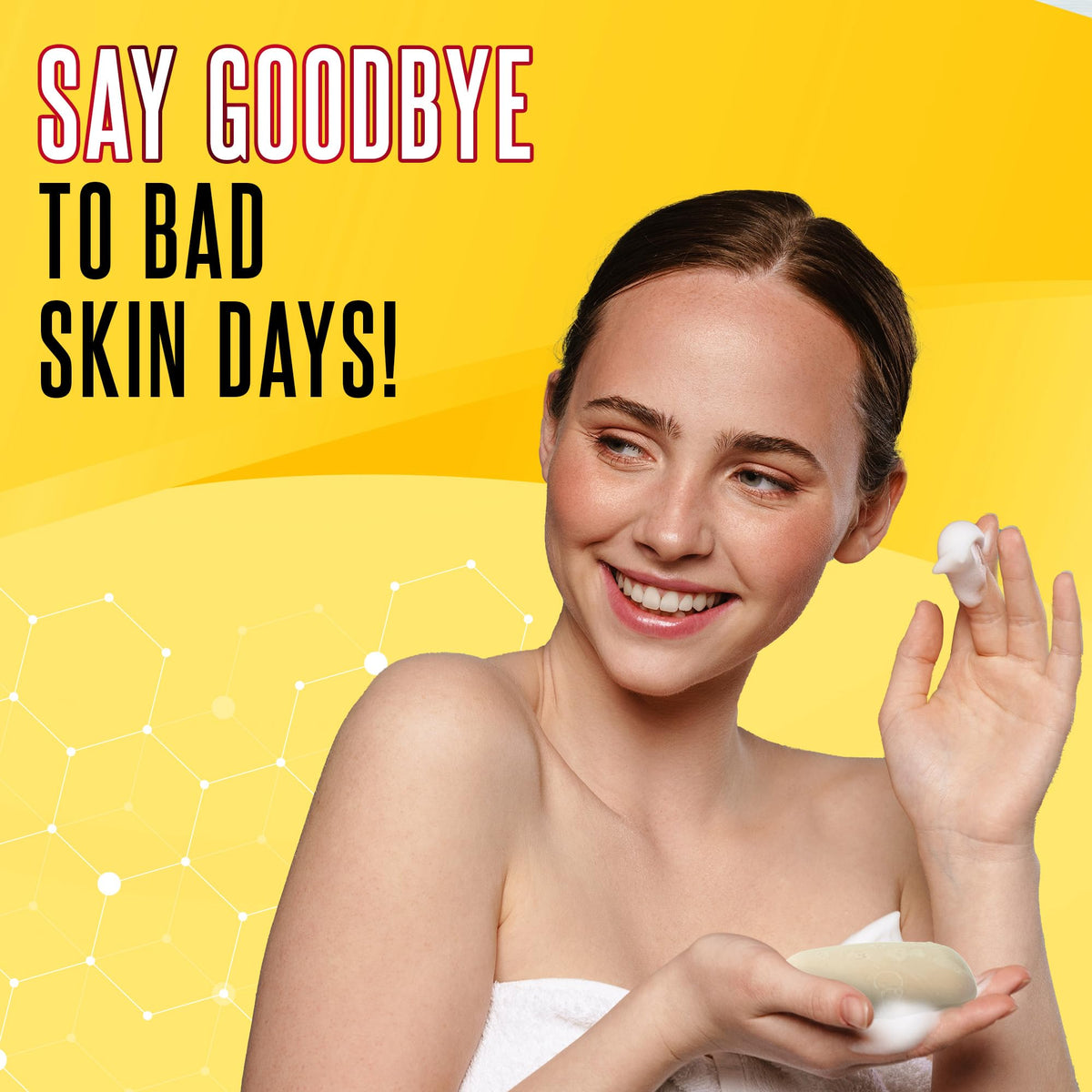 Grisi soap lather on skin demonstrating deep-cleansing foam benefit
