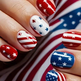 GRITOSE front packaging showing full set and patriotic flag designs for quick styling