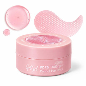 GrlGrl front packaging showing PDRN eye patches and benefits