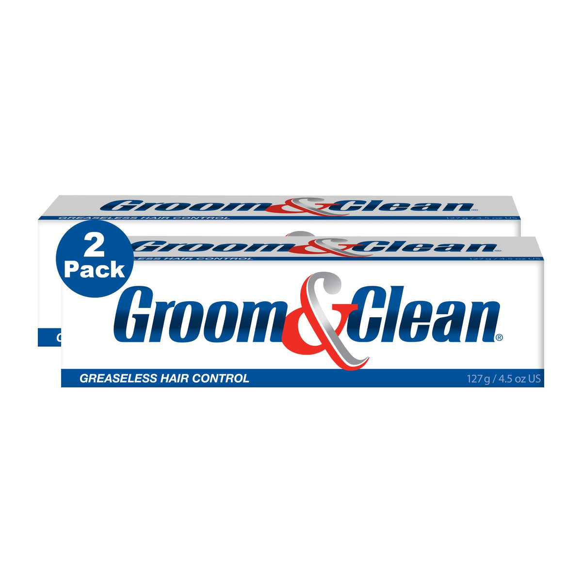 Groom & Clean front packaging showing tube and label for easy selection