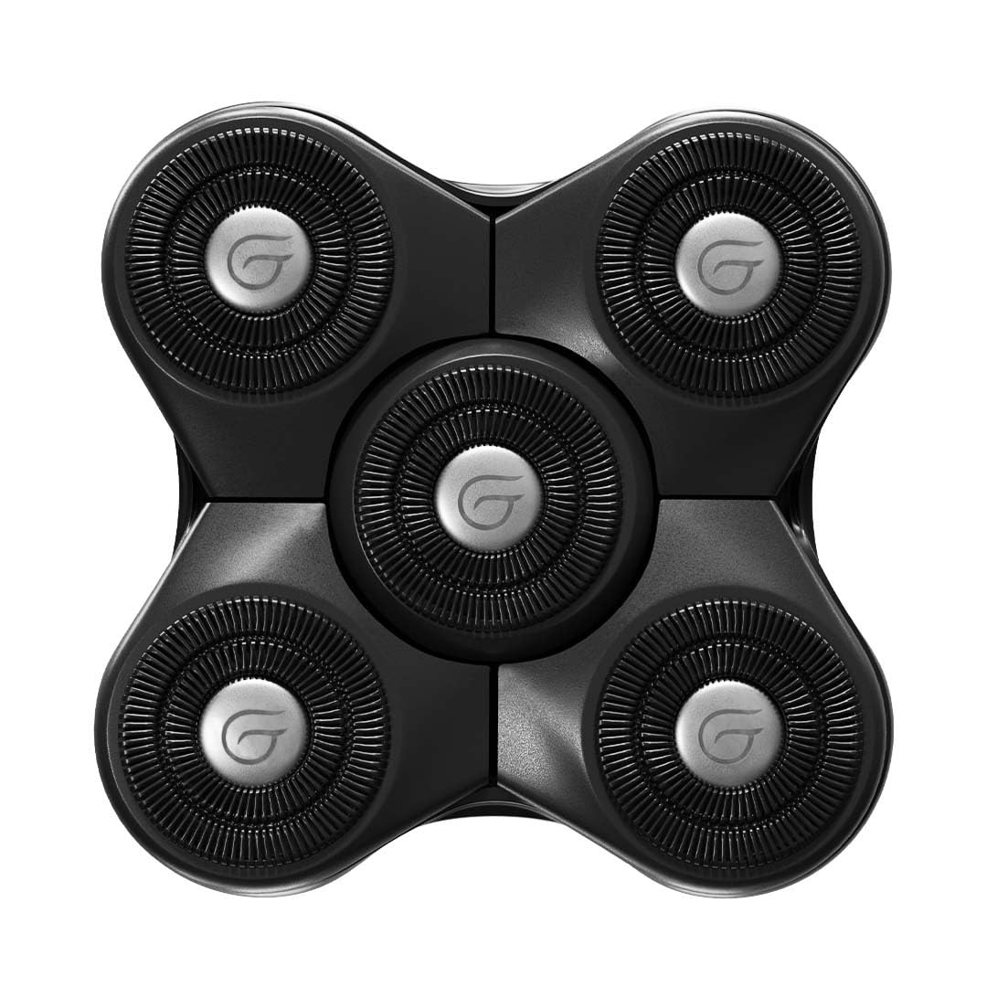 Groomie BaldiePro front packaging showing replacement head benefits