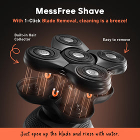 Groomie BaldiePro beside smartphone to show compact travel size and portability