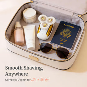 Groomie Hers LuxePro with travel pouch and charger for convenient packing
