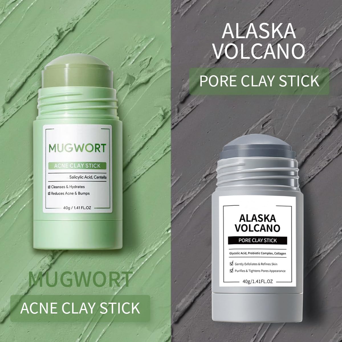 Grospe volcanic mud texture close-up highlighting mineral-rich exfoliating consistency