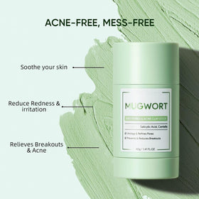 Grospe wormwood mask texture close-up showing smooth, soothing cream for hydration
