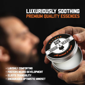 GROW ALPHA BEARD application warming on fingers demonstrates easy spread and control