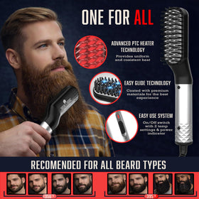 GROW ALPHA BEARD unscented growth oil and sandalwood balm displayed for conditioning