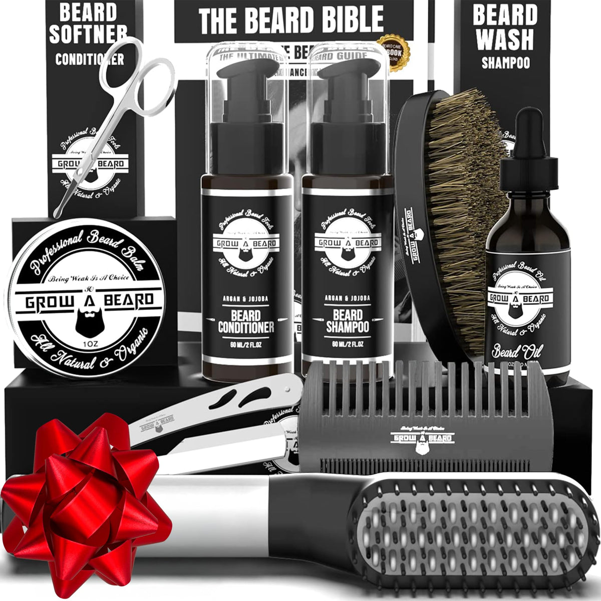 GROW ALPHA BEARD front packaging showing full kit and gift-ready presentation