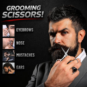 GROW ALPHA BEARD kit in a pants pocket showing portable grooming convenience