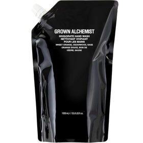 Grown Alchemist front pouch showing refill packaging and brand quality