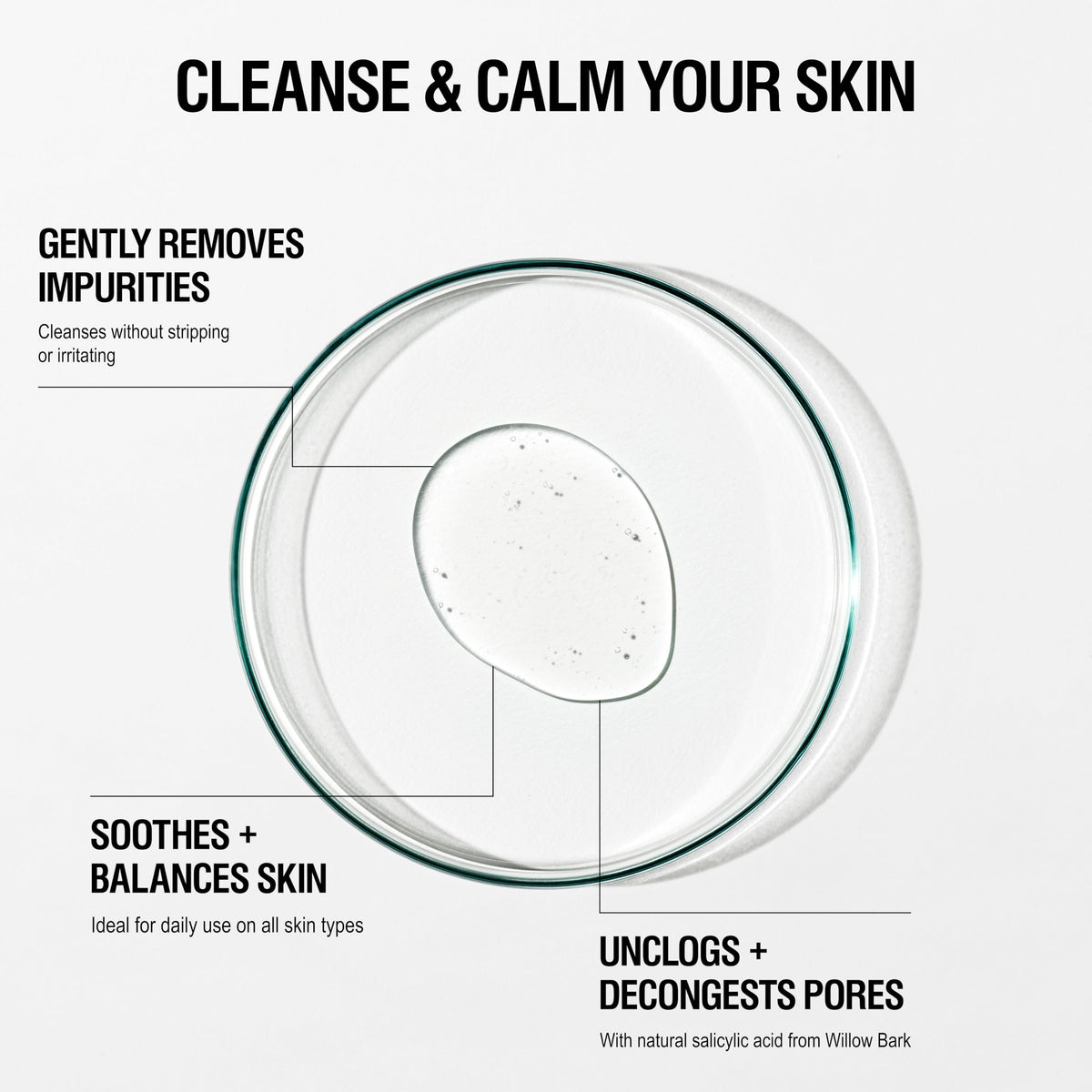 Grown Alchemist gel texture close-up demonstrating lightweight hydrating formula