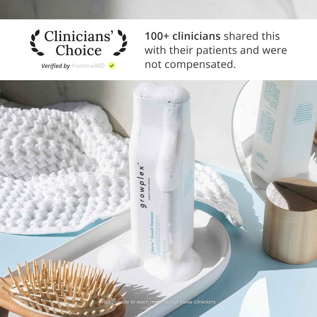 GROWPLEX label close-up highlights biotin, caffeine and niacinamide