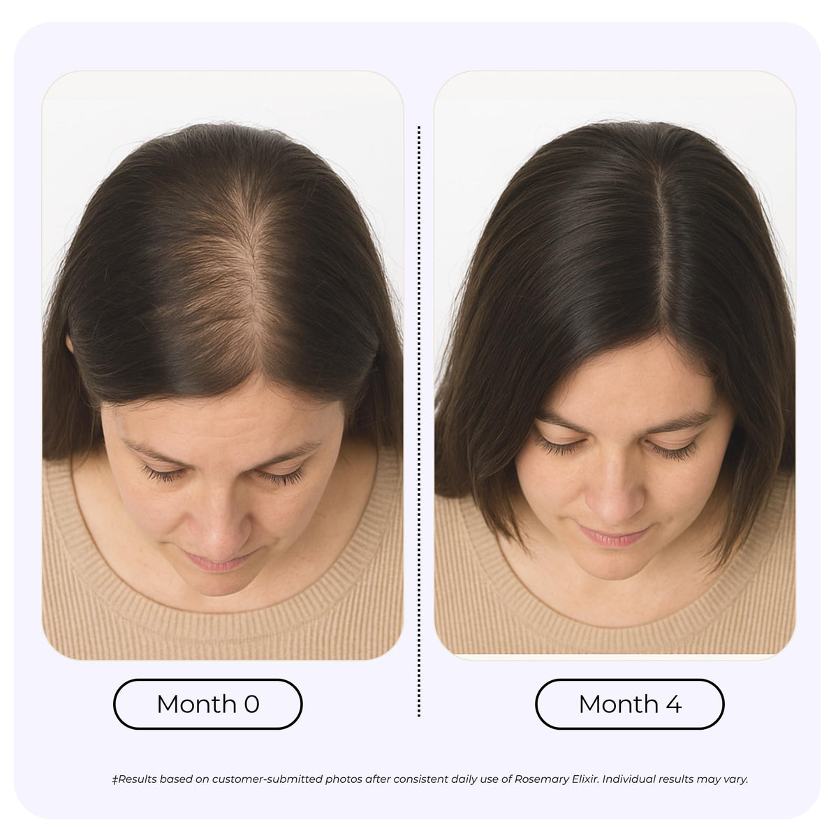GROWPLEX applied to scalp during massage demonstrating relaxed routine benefit