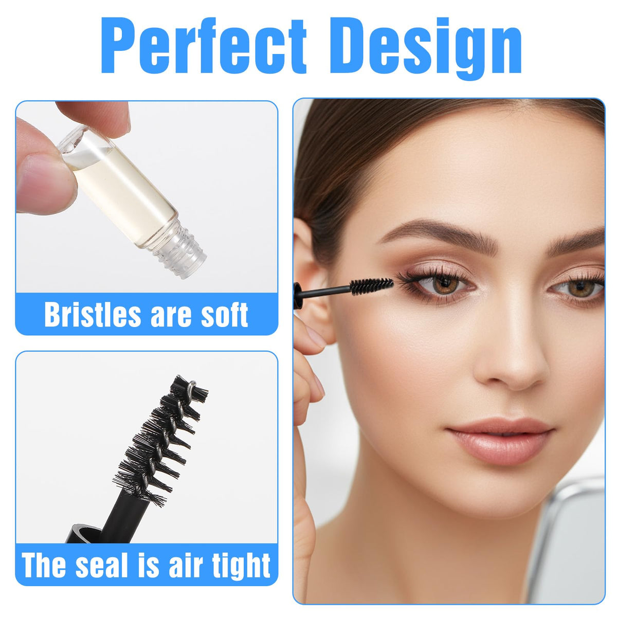 Gsbnjuy mascara wand bristles detail for precise application benefit