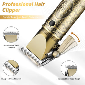 GSKY clipper blade close-up demonstrating sharpness and precise cuts