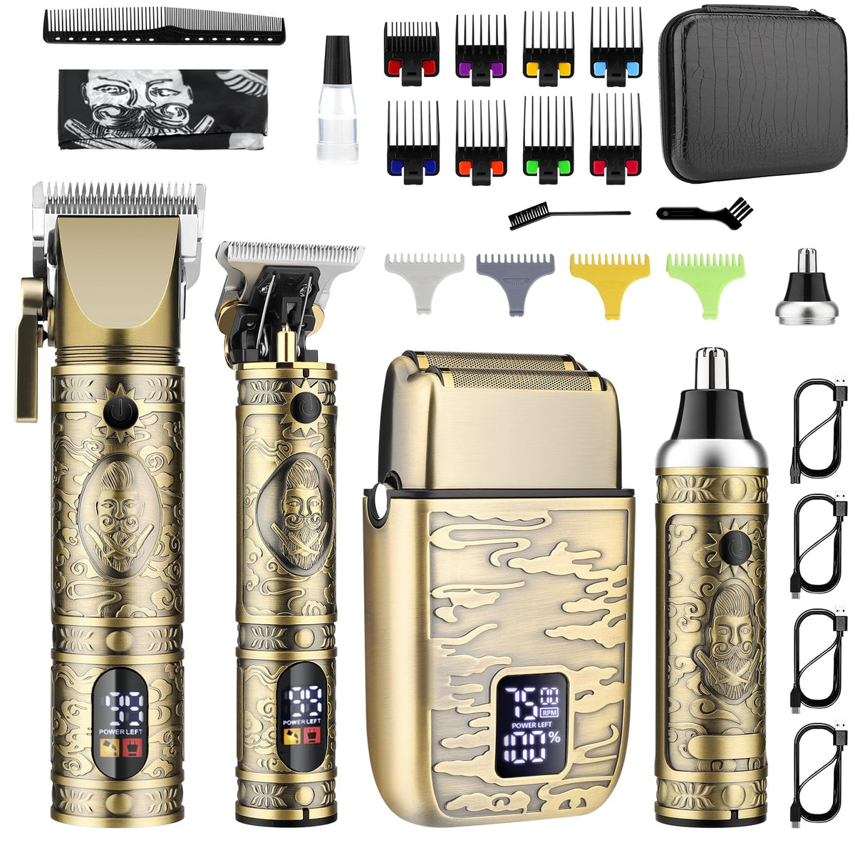 GSKY front kit overview showing complete grooming set and benefits