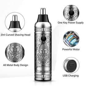 gsky nose trimmer in use removing nose hair safely and quickly for cleaner grooming