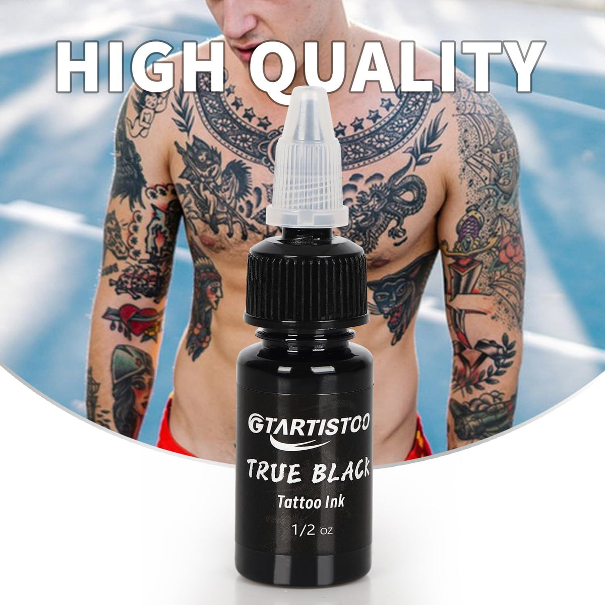 GTARTISTOO ink texture droplet close-up demonstrating smooth flow and fine pigment
