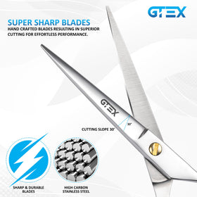 GTEX close-up of blade edge highlighting super-sharp precision for clean cuts