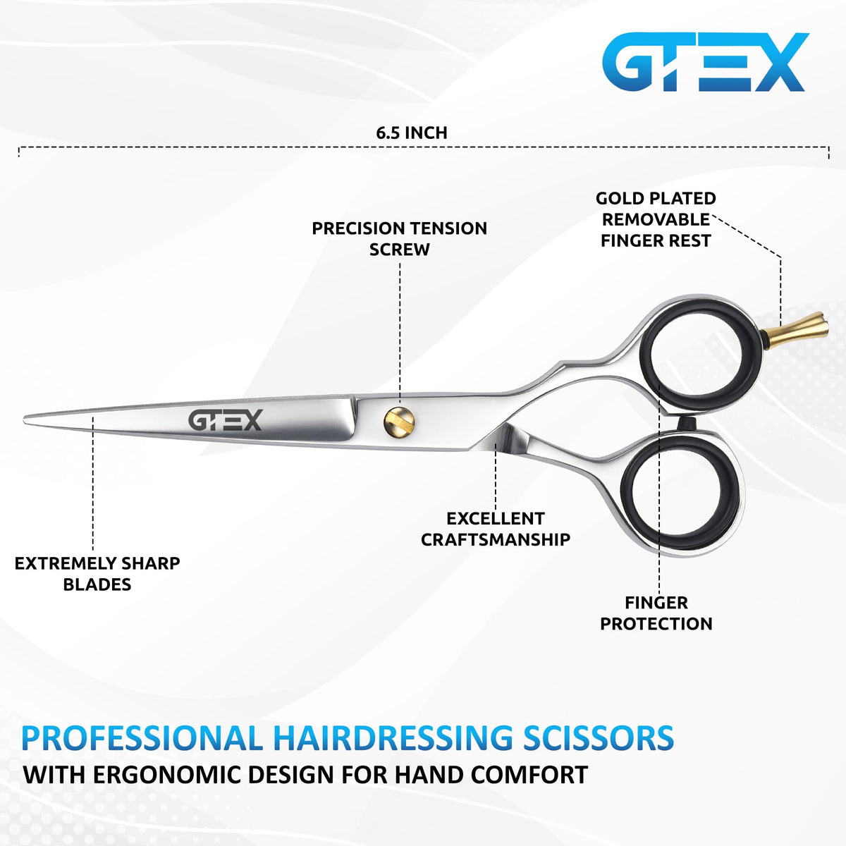 GTEX ergonomic handle detail illustrating comfort and reduced hand fatigue