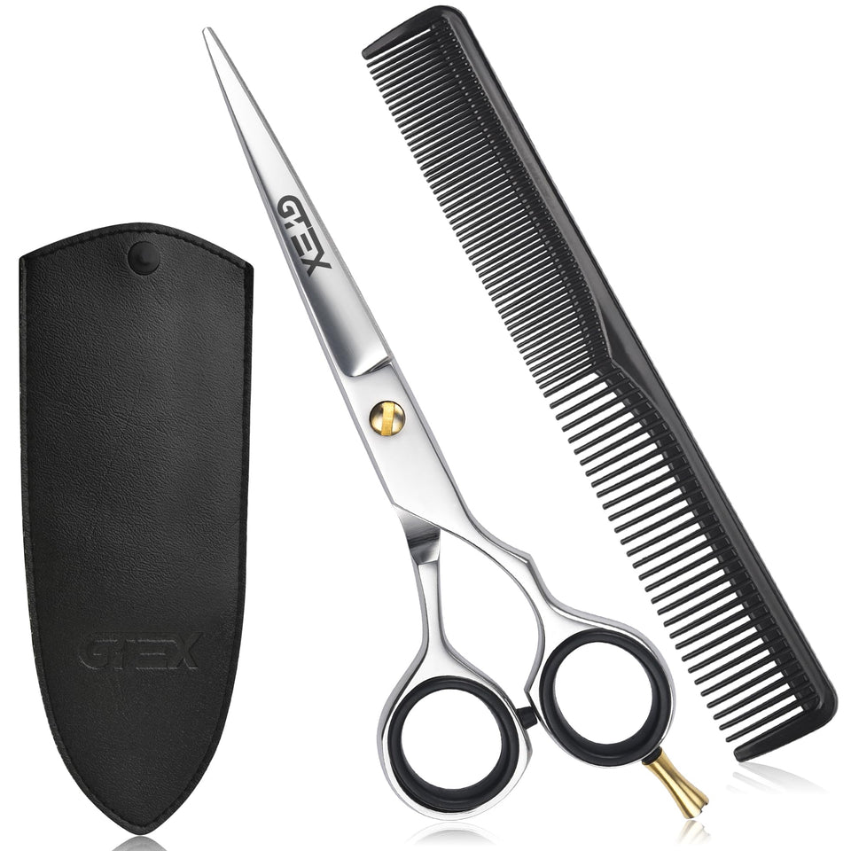 GTEX front view of 6.5-inch scissors showing professional finish and durable build