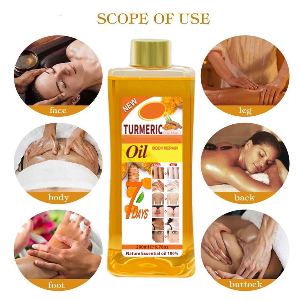 Person applying Gtrwadd turmeric oil to face for lightweight hydration and subtle glow