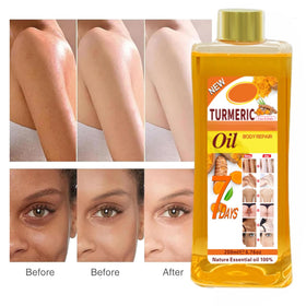 Gtrwadd turmeric oil ingredients close-up displaying natural blend and skincare benefits