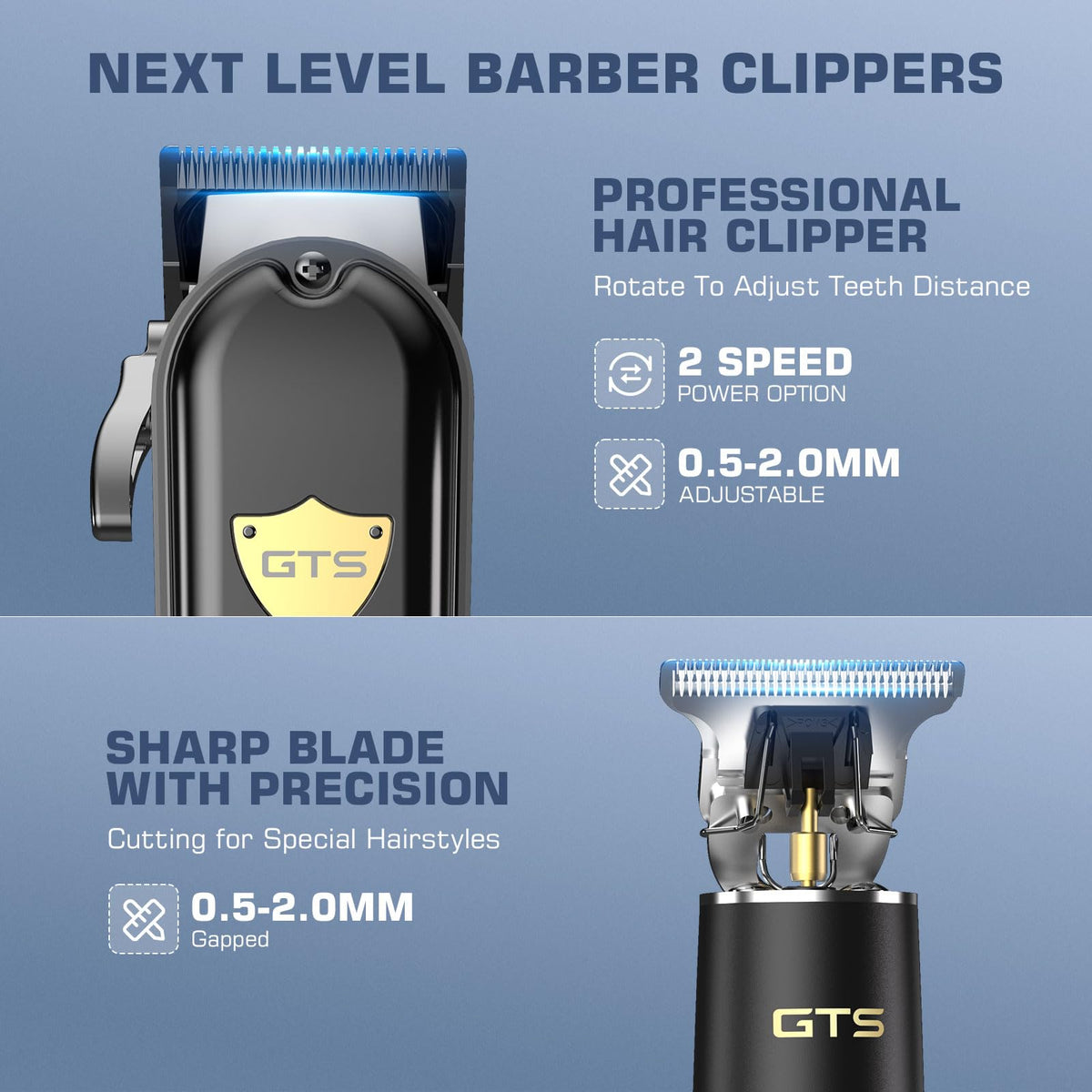 GTS PRO DLC T-blade close-up highlighting sharp edge for precise lines