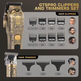 GTS PRO in use during a haircut demonstrating clean fades and control