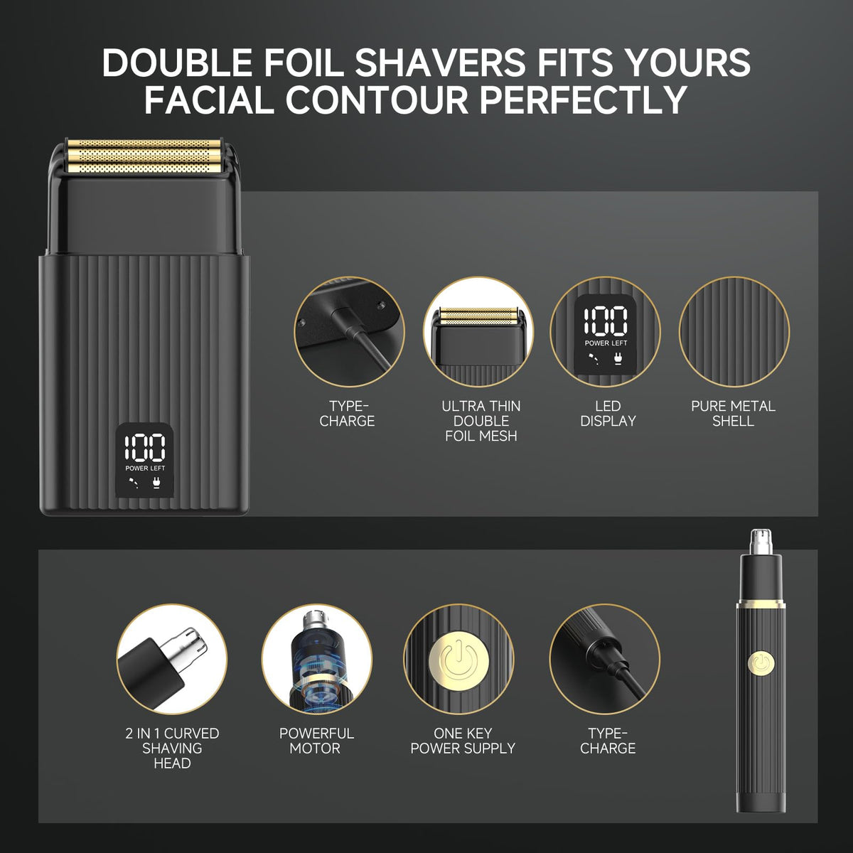 GTS PRO precision trimmer detail for crisp beard lines and control
