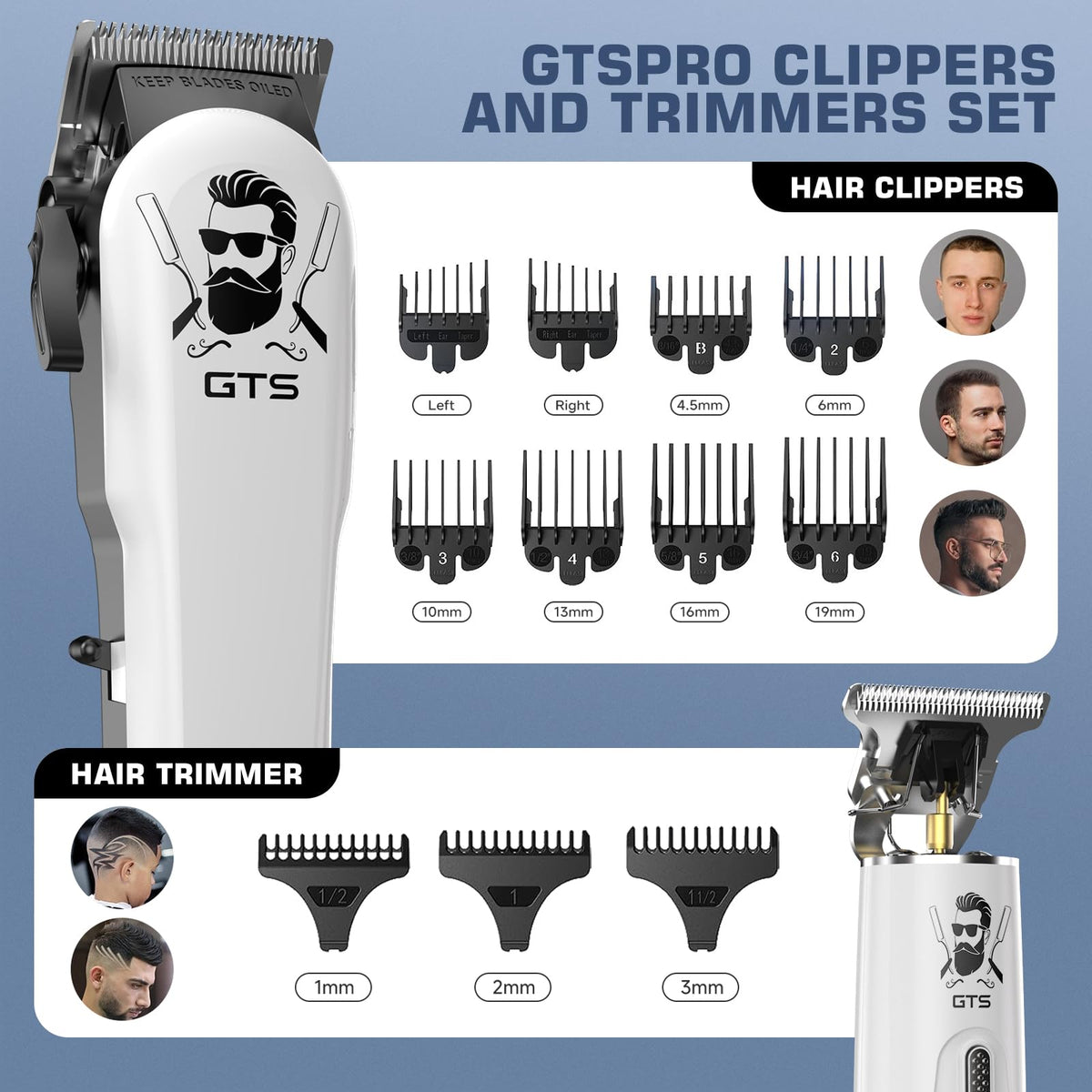 GTS PRO accessories laid out including guards and cape for versatile styling benefit