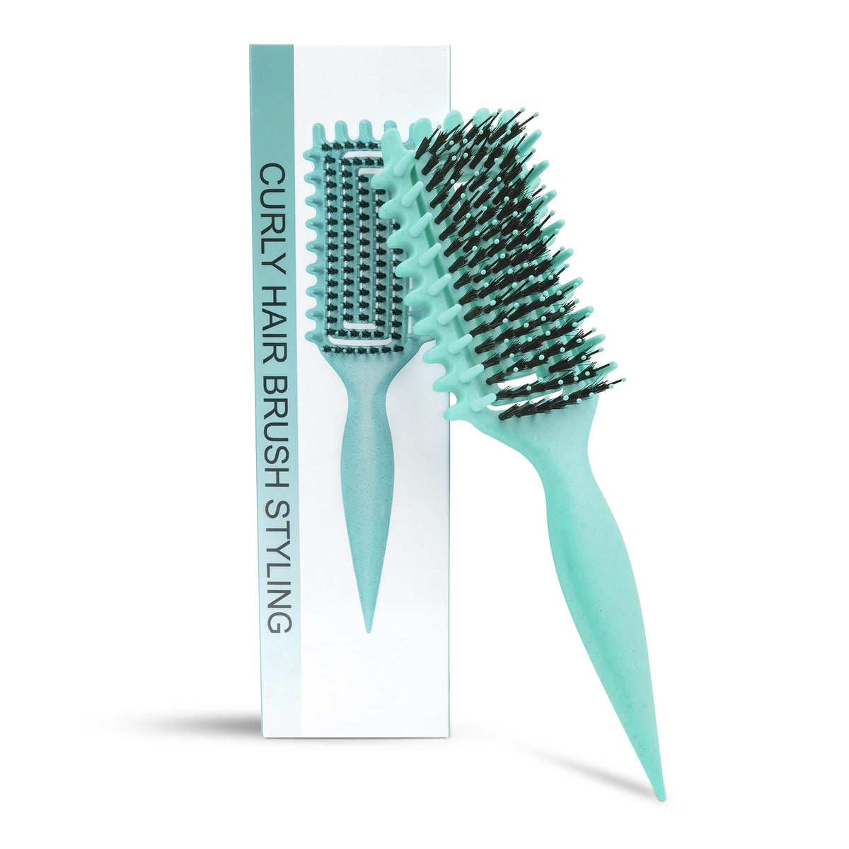 GTWRMXT front view showing green brush and compact design for easy styling