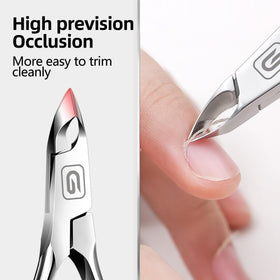 Gubonwer cuticle nippers jaw close-up showing sharp precision benefit