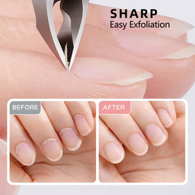 Gubonwer nippers trimming a cuticle showing controlled safe trimming benefit
