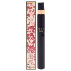 Gucci Bloom front bottle view showing compact travel-ready design and luxury