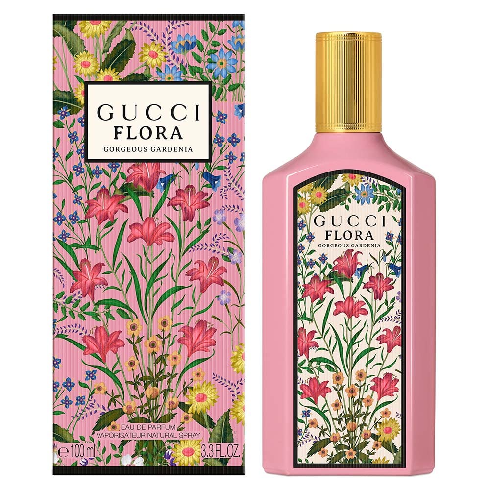 Gucci close-up of gardenia petal detail highlighting texture and floral heart benefit: scent clarity