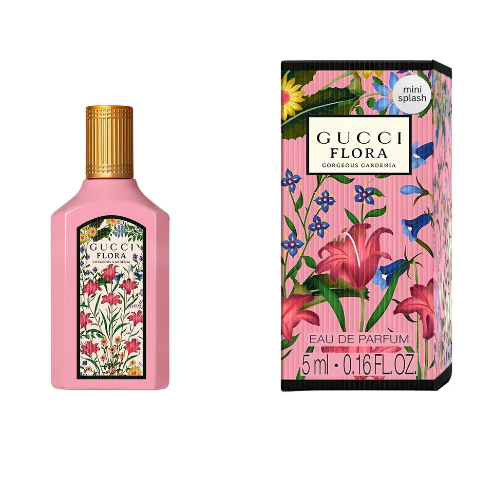 Gucci Flora Gorgeous Gardenia front packaging showing elegant branding and luxury appeal