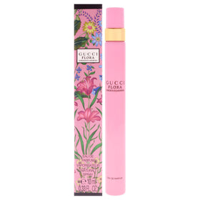 Gucci Flora Gorgeous Gardenia front bottle showing elegant design and portability