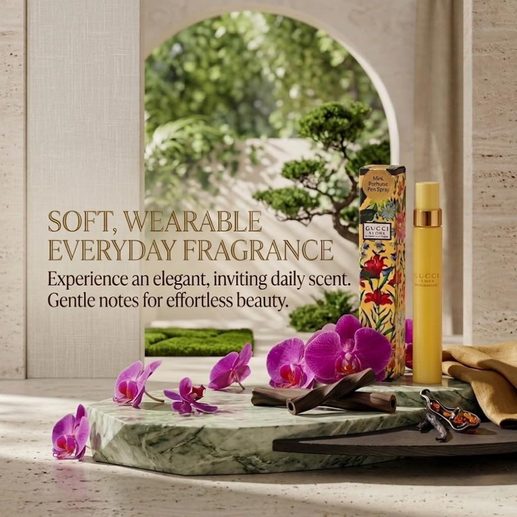 Gucci Flora side label detail highlighting brand authenticity and premium finish