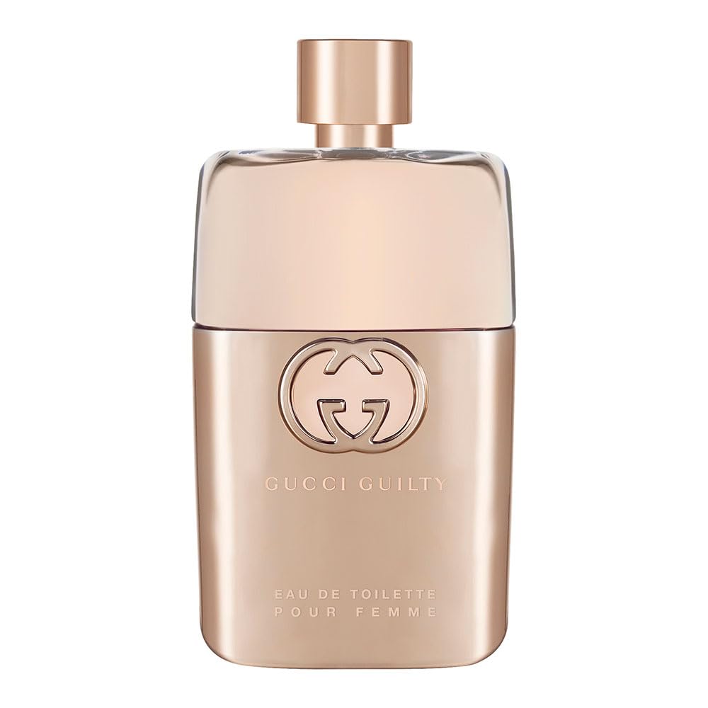 Gucci Guilty bottle front view showing elegant packaging and brand appeal
