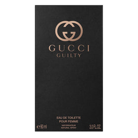 Gucci Guilty cap and spray nozzle close-up for easy application benefit
