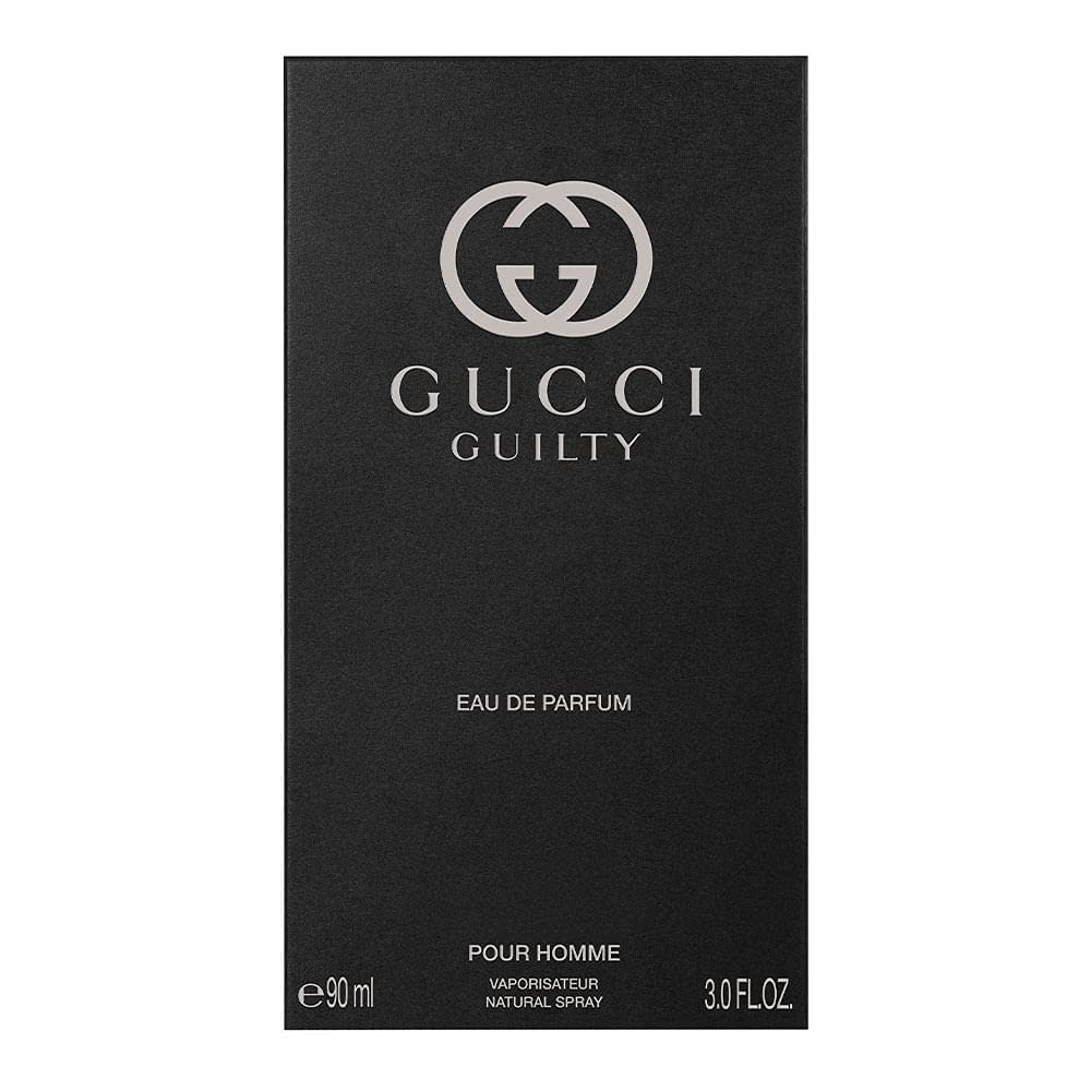 Gucci bottle next to common items showing 3.0 oz size for easy scale