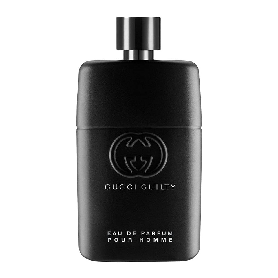 Gucci Guilty front bottle shot showing elegant design and brand appeal