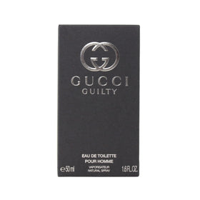 Gucci Guilty front bottle showcasing sleek design and immediate gift appeal