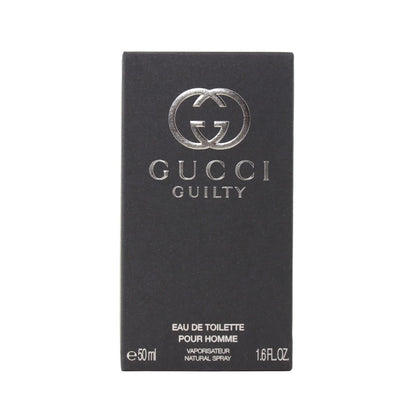 Gucci Guilty front bottle showcasing sleek design and immediate gift appeal