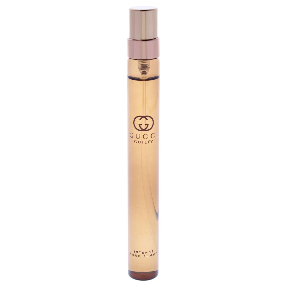 Close-up of Gucci Guilty Pour Femme Intense spray nozzle demonstrating easy, controlled application