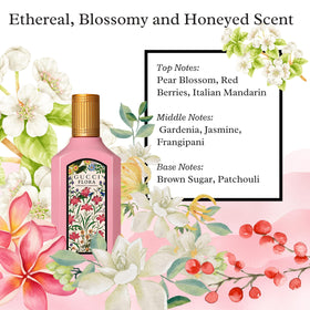 Gucci Flora Gorgeous Gardenia mini splash with open cap demonstrating easy application